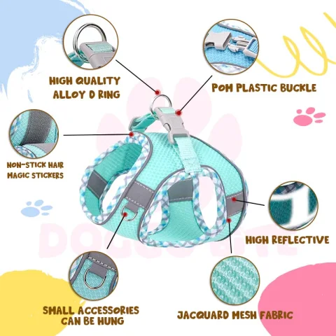 Dog / Cat Fancy Body Harness Set XS - view 3