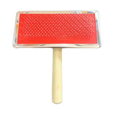 Rectangle Slicker Wooden Handle (Medium Size)