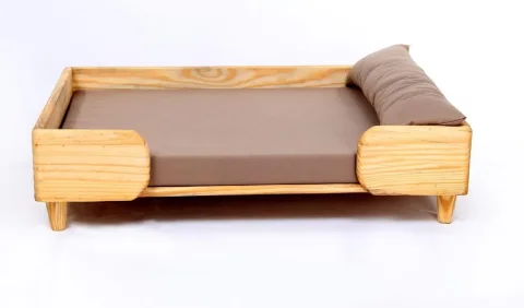 Timber Throne Elevated Wooden Dog Bed & Pet Sofa By VETLORY - view 2