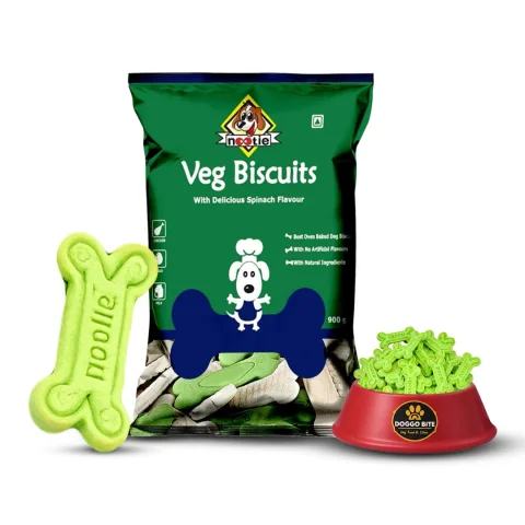 VETLORY Calcium Spinach Veg Flavor Crunchy Biscuits For Adult Dogs