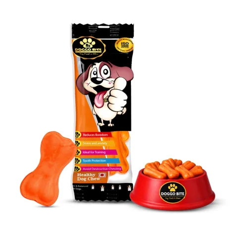 VETLORY Chicken Barbeque Rawhide Chew Bone 3 Inch For Puppies And Small Dogs