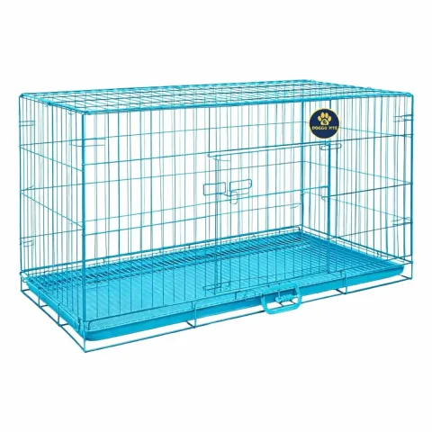 VETLORY Foldable Metal Dog Cage Crate For Training & Travel - view 2