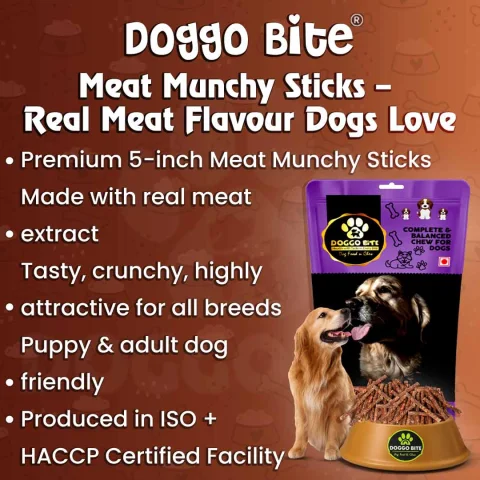 VETLORY Meat Munchy Rawhide Stick 5 Inch Dog Treat - view 2