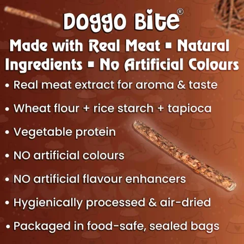 VETLORY Meat Munchy Rawhide Stick 5 Inch Dog Treat - view 3