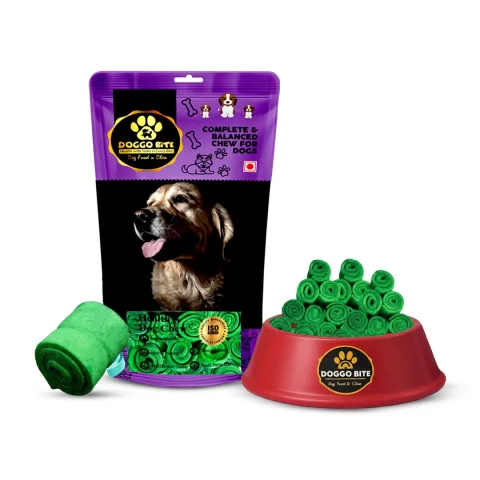 VETLORY Mint Flavored Rawhide Nuggets Dog Chew Treat