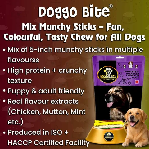 VETLORY Mix Munchy Rawhide Stick 5 Inch Dog Treat - view 2