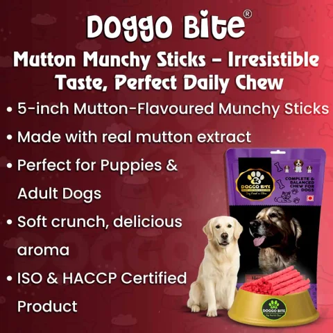 VETLORY Mutton Munchy Rawhide Stick 5 Inch For Small And Medium Dogs - view 2