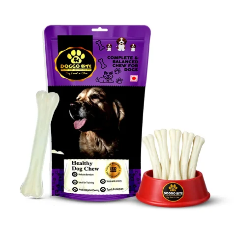 VETLORY Pressed Rawhide Chew Bone 8 Inch For Dogs - view 1