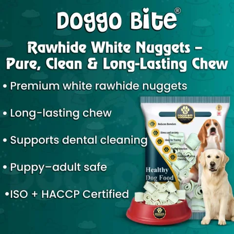 VETLORY Rawhide White Flavored Nuggets Dog Chew Treat - view 2