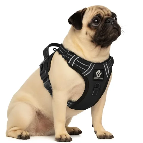 VETLORY Reflective Vest Dog Harness With Padded Handle And Buckle