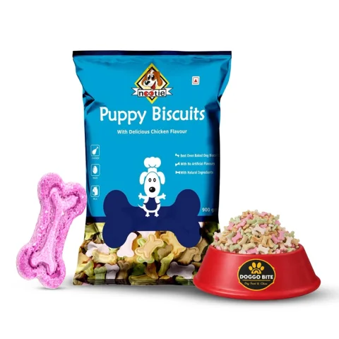 VETLORY Strawberry Spinach Milk Mix Flavor Puppy Biscuits 900 Gm